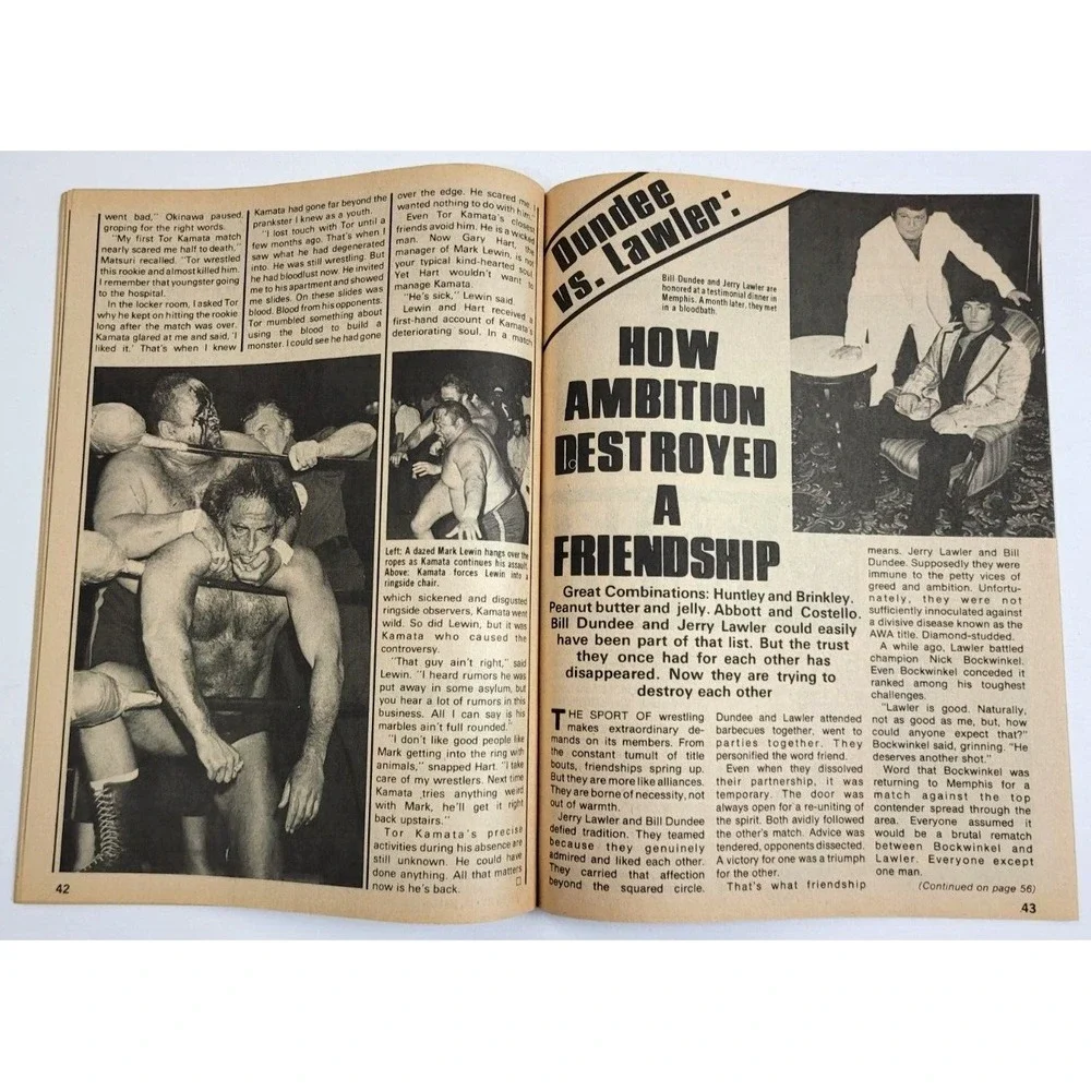 THE WRESTLER - JAN 1980 / BOB BACKLUND / HARLEY RACE‎ / RICKY STEAMBOAT
